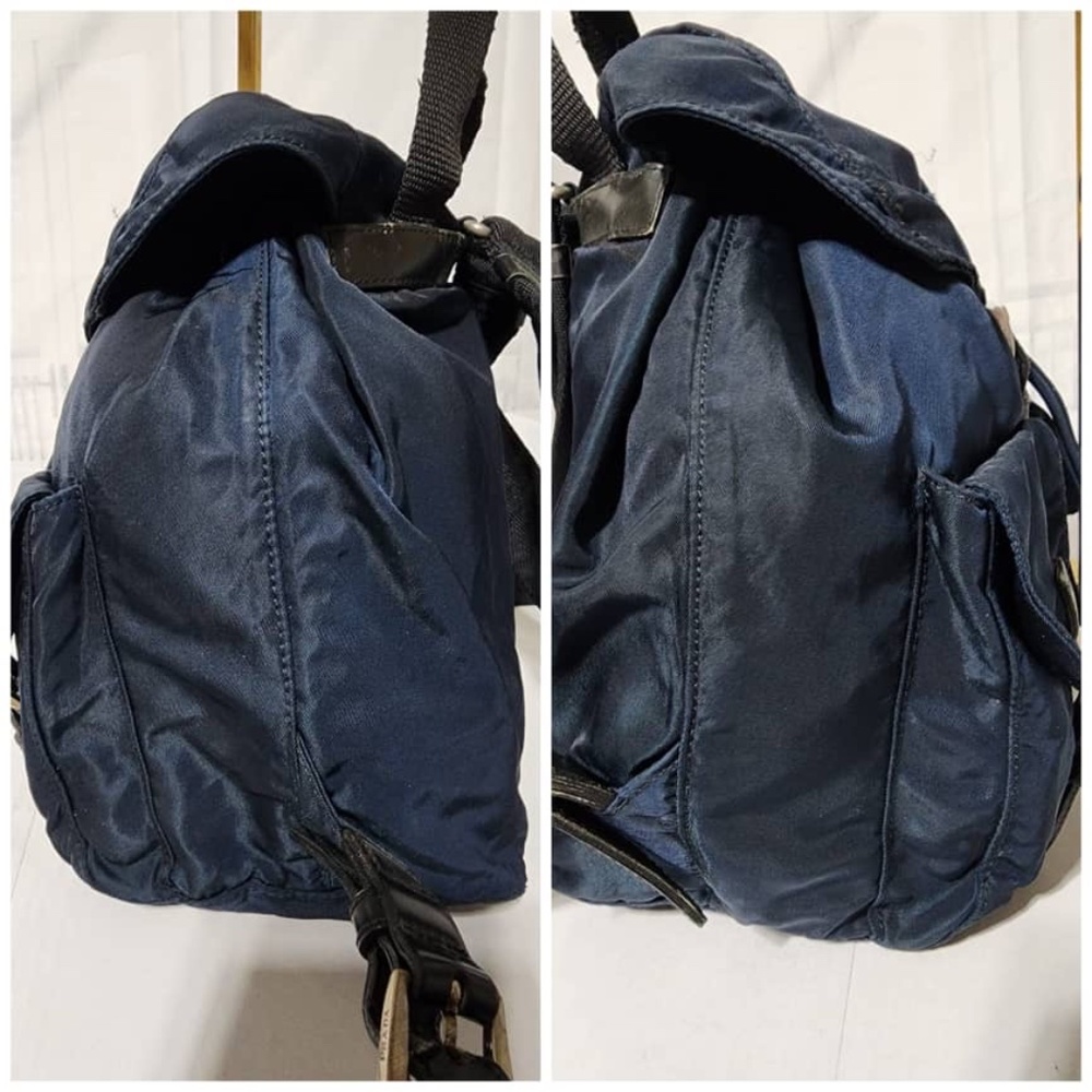 Authentic Prada Nylon Vela Medium Backpack Navy B… - image 7